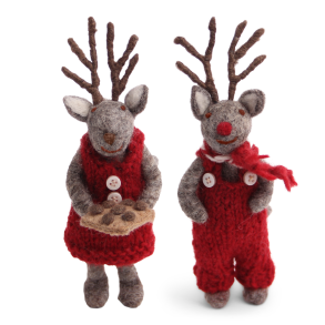 Hr & Fru Rensdyr fra Gry & Sif, 14 cm