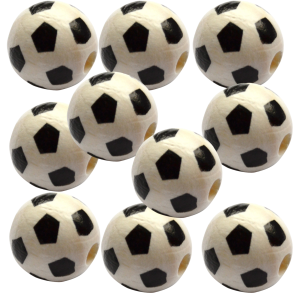 10 stk. Trperler - Fodbold 