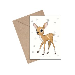 Tillykkekort - Be playful Bambi