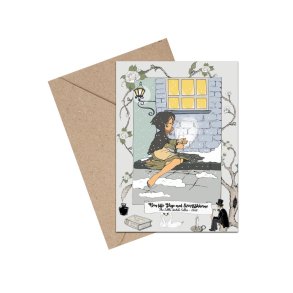 Tillykkekort - Den lille pige med svovlstikkerne