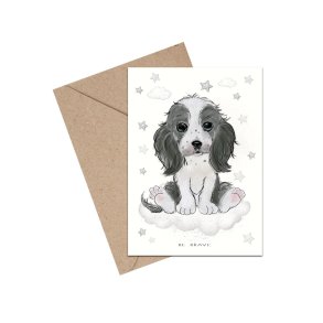 Tillykkekort - Baby cocker