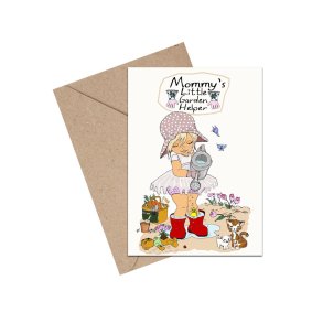 Tillykkekort - Mummys little garden helper