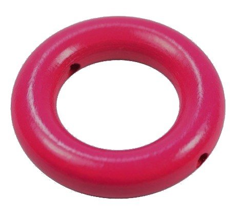 35 mm tr�ringe med huller M�rk pink