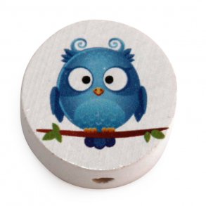 5 Stk. Trperle - Bl fugl