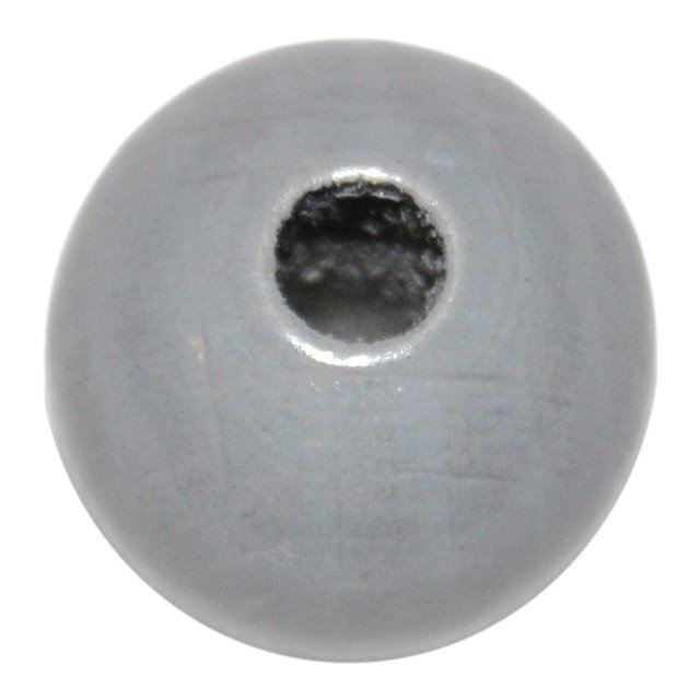 15 stk. - 12 mm runde tr�perler Lysegr�