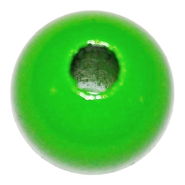 20 stk. - 10 mm runde tr�perler Gr�sgr�n