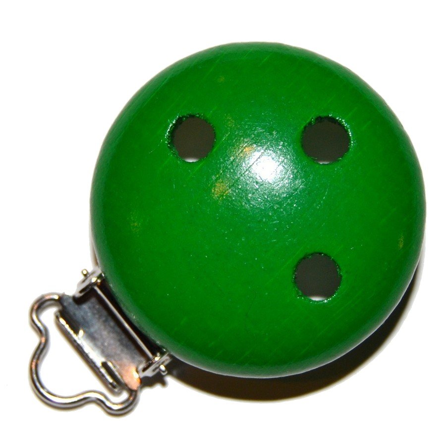 5 stk. Tr�clips ensfarvede Grangr�n