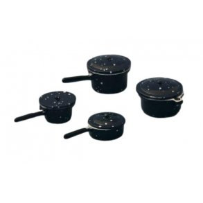 Gryde og kasseroller 4 stk. - Mrkebl