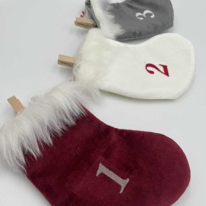 Kalender guirlande med 24 sm julesokker