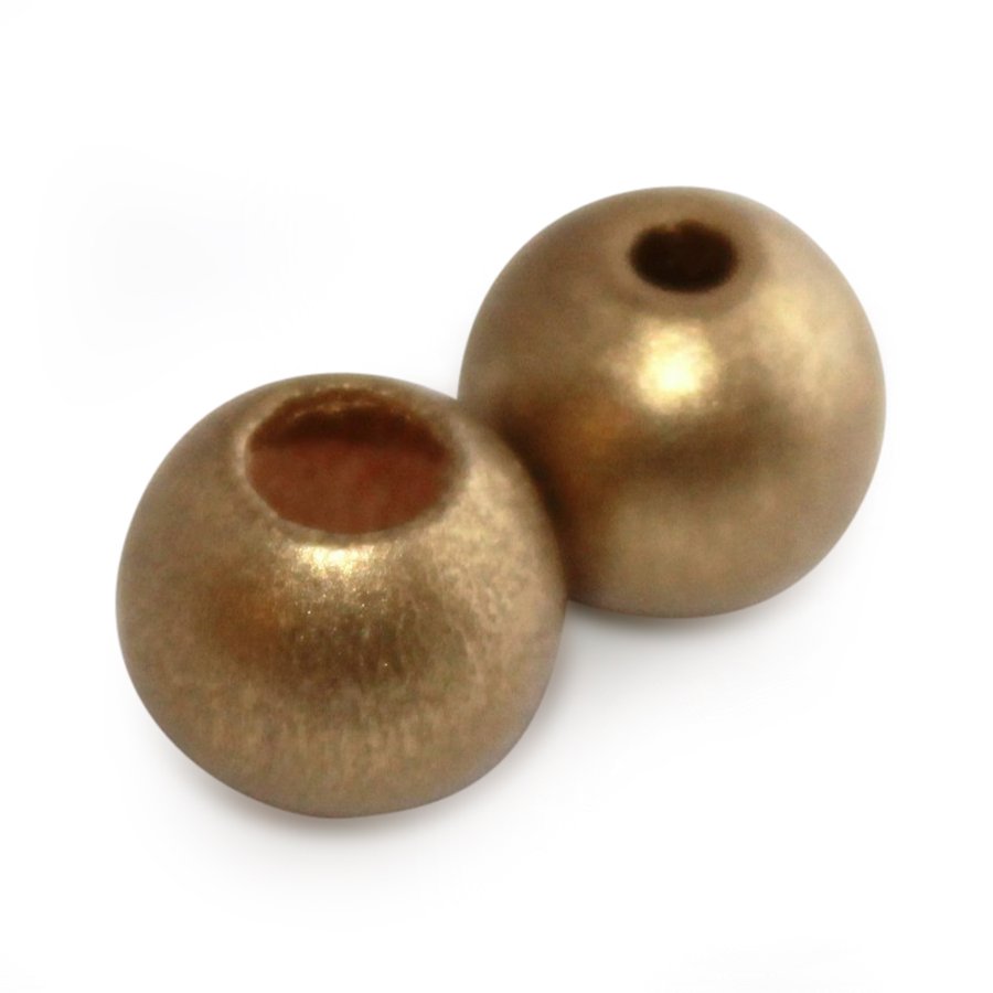 8 stk. - 12 mm sikkerheds tr�perler Guld