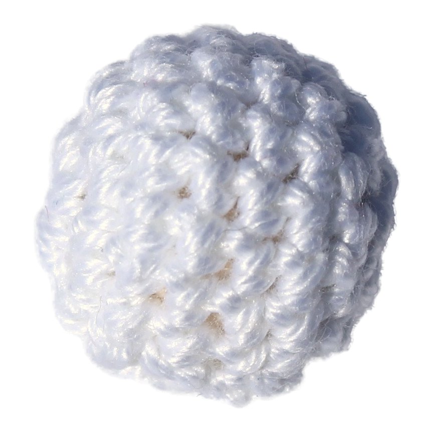 H�klede perler Hvid - 010