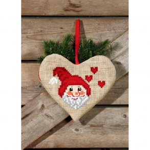 Julehjerte med julemand