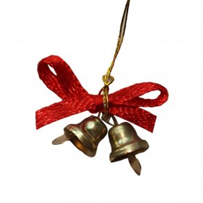 Sm juleklokker med rd sljfe