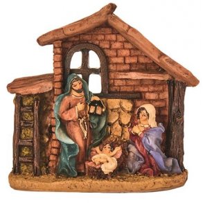 Julekrybbe med 3 figurer