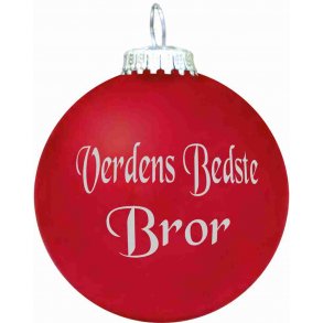 Julekugle - Mat - Verdens Bedste Bror