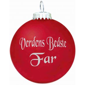 Julekugle - Mat - Verdens Bedste Far