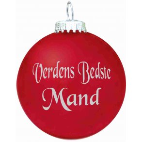 Julekugle - Mat - Verdens Bedste Mand