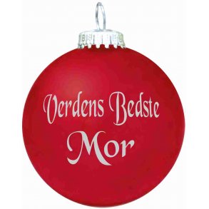 Julekugle - Mat - Verdens Bedste Mor