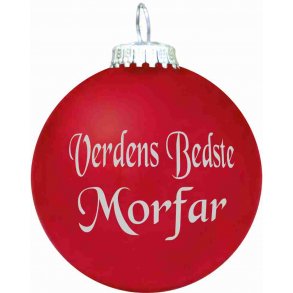 Julekugle - Mat - Verdens Bedste Morfar
