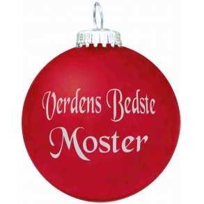 Julekugle - Mat - Verdens Bedste Moster