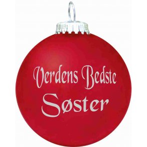 Julekugle - Mat - Verdens Bedste Sster