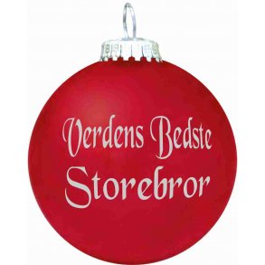 Julekugle - Mat - Verdens Bedste Storebror