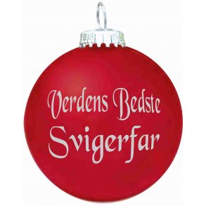 Julekugle - Mat - Verdens Bedste Svigerfar