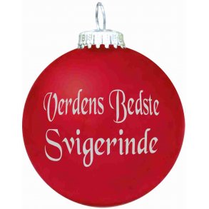 Julekugle - Mat - Verdens Bedste Svigerinde