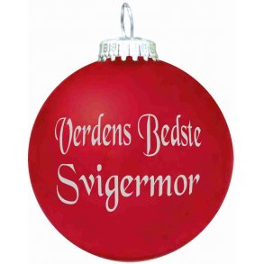 Julekugle - Mat - Verdens Bedste Svigermor