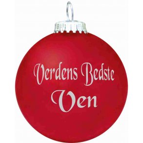 Julekugle - Mat - Verdens Bedste Ven