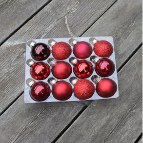 12 stk Julekugler - 4 cm