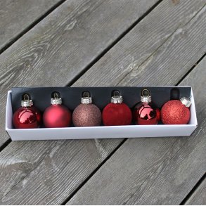 6 stk Julekugler - 4 cm