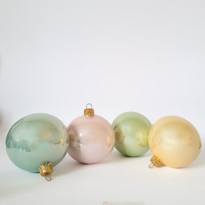 4 stk. Julekugler-Pastelfryd