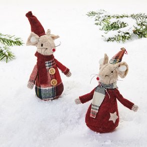 2 stk mus med ternet tj