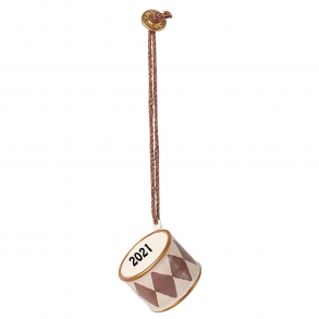 Lille tromme Julepynt fra Maileg-Dusty grape-med/uden rstal