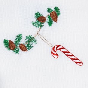 Juleserviet med sukkerstang