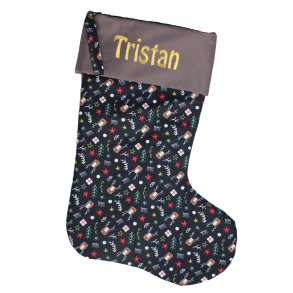 Julesok med julemotiver-Mrkebl-med/uden navn