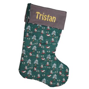 Julesok med julemotiver-Mrkegrn-med/uden navn