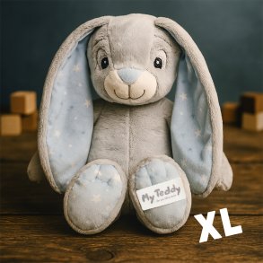 My newborn Star Kanin, Lysebl, Stor: 44 cm, med/uden navn