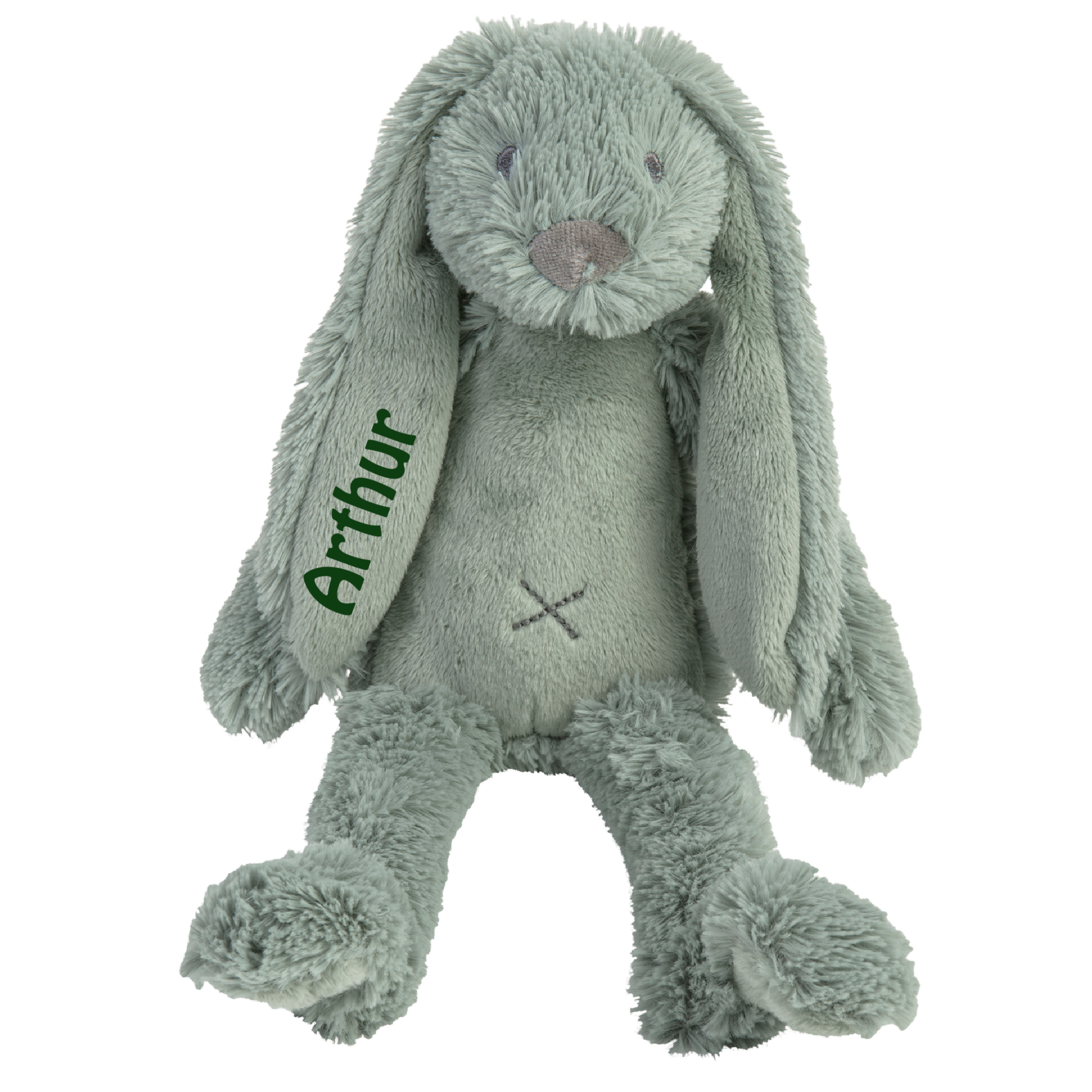 Kaninen Richie fra Happy Horse 38 cm-Dusty Green-Med navn