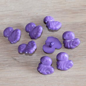 8 stk. Knapper i plast-Lilla-And