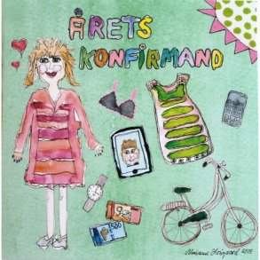 Konfirmationskort fra Tusindfryd - Pige