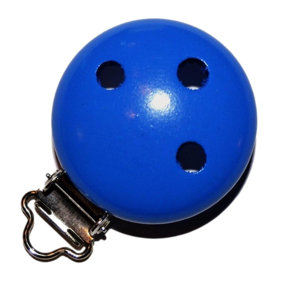 5 stk. Tr�clips ensfarvede Kongebl�