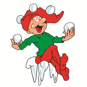 Bramming kravlenisse i tr 40 cm-Med snebolde