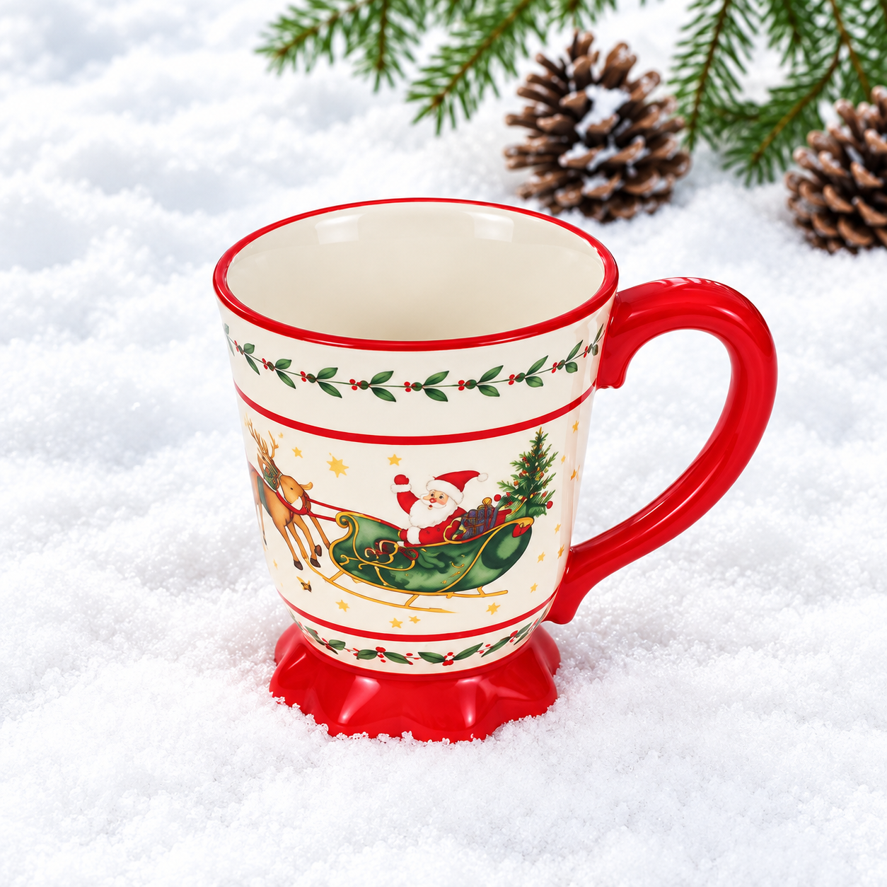 Kopi af Krus i porcel�n Vilhelm Hansen-8 cm- med navn