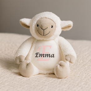 Personlig Lam bamse, Med navn