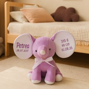 Lilla dumbo elefant bamse med/uden navn