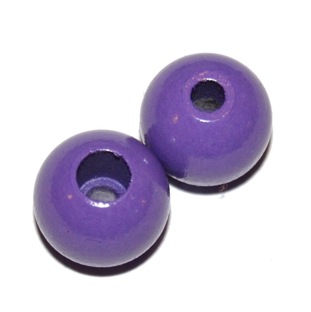 8 stk. - 12 mm sikkerheds tr�perler Lilla