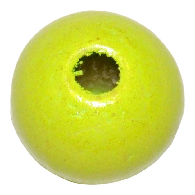 20 stk. - 10 mm runde tr�perler Limegr�n