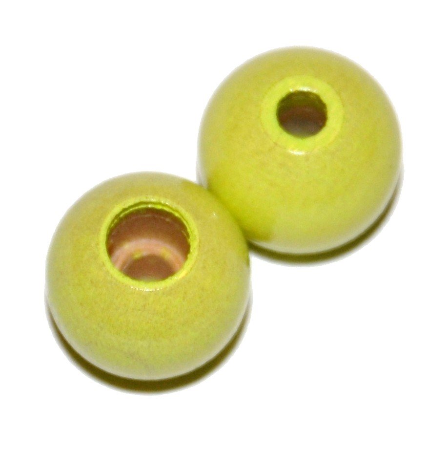 8 stk. - 12 mm sikkerheds tr�perler Limegr�n